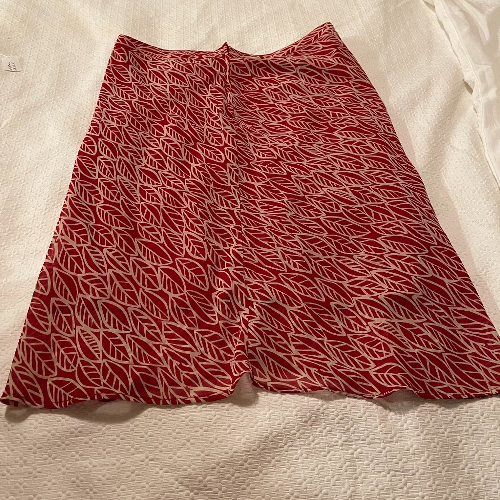 Red and White Skirt